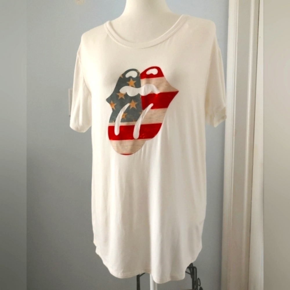 12 PM by Mon Ami,  to short sleeve size S, ivory